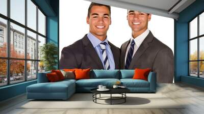 portrait of two businessmen Wall mural