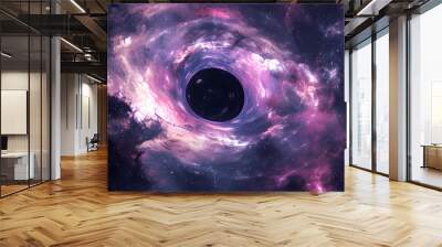 Universe, black hole, vortex, astronomy, fantasy Wall mural