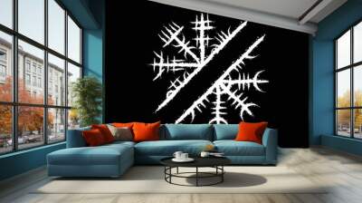 Runic viking Scandinavian signs Wall mural