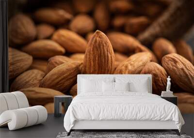 close up of almond for background. Wall mural