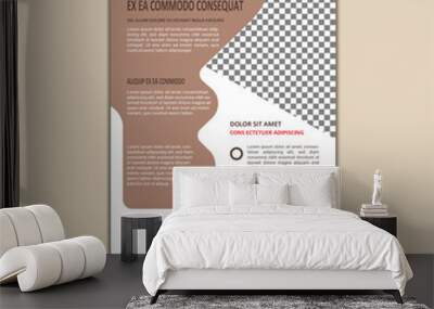 Corporate Business Flyer design template Wall mural