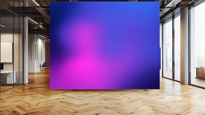 glowing pink blue gradient background. Futuristic wallpaper Wall mural