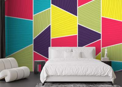 abstract mosaic pattern. seamless vector.. Wall mural