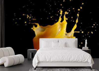 Glass of orange juice Wall mural