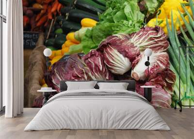 Radicchio - Farmers Market Produce Wall mural