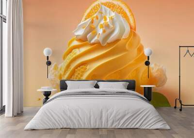 orange dessert Wall mural