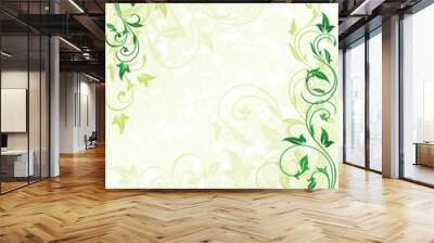 Floral background Wall mural