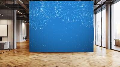 Shiny firework Wall mural