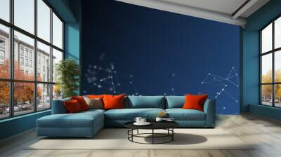 Fantasy abstract technology and engineering background Wall mural