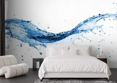 Water splash in the form of a heart. Wall mural