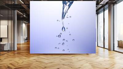 Whirlpool in blue water Wall mural