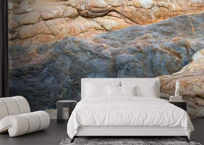 the old coastal rock Wall mural