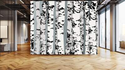 Foret de bouleaux Wall mural