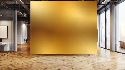 Golden metallic textured background featuring a gradient effect from deep gold to bright gold, creating a sense of depth. Wall mural