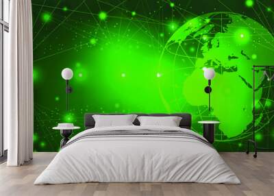 Abstract sense of science and technology graphic design Wall mural