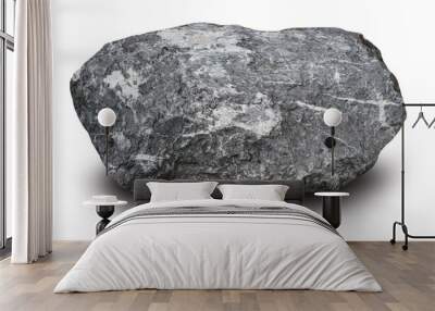 stones white background, Clipping path Wall mural