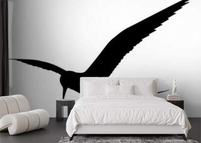 Tern Silhouette Vector Graphics Wall mural