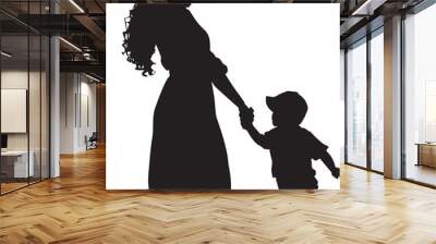 mother and child. Wall mural