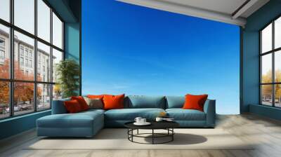 beautiful blue sky with cloudy in mornig light Wall mural