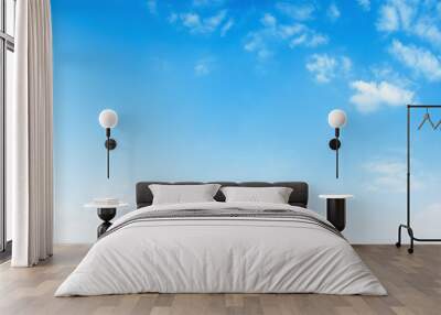 blue sky with white cloud background Wall mural