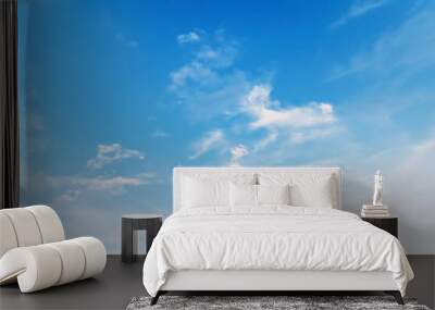 blue sky with white cloud in morning light Wall mural