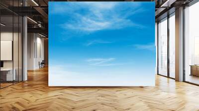 blue sky with white cloud landscape background. Wall mural