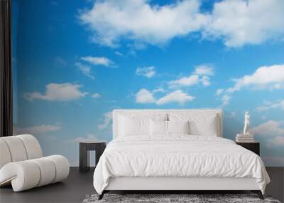 blue sky with white cloud landscape background Wall mural