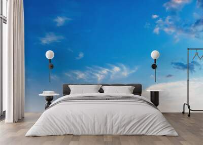 blue sky with white cloud view nature Wall mural