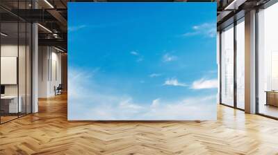 blue sky with white cloud view nature Wall mural