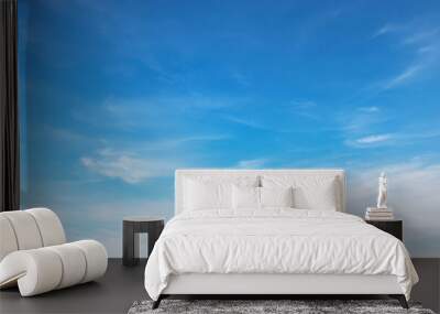 panorama blue sky with cloud and sunshine background Wall mural