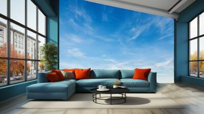 panorama white cloud with blue sky nature  background Wall mural