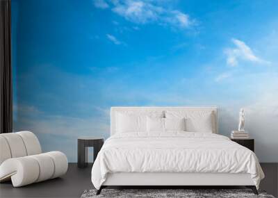 white cloud with blue sky background. Wall mural