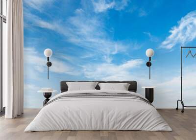 white cloud with blue sky background. Wall mural