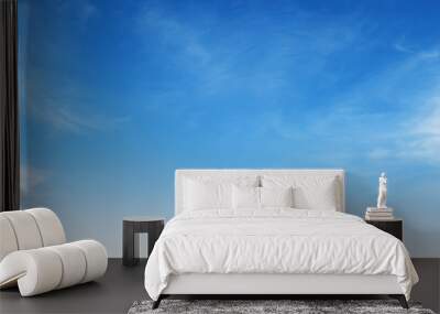 white cloud with blue sky background Wall mural