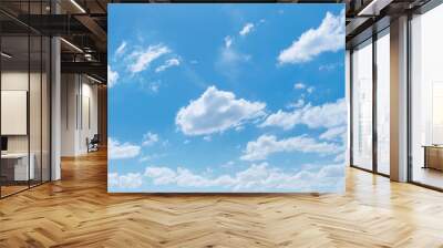 white cloud with blue sky background Wall mural