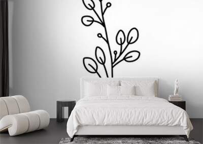 Tree and leaf 2 Wall mural