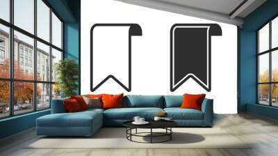 Bookmark - vector icon. Wall mural