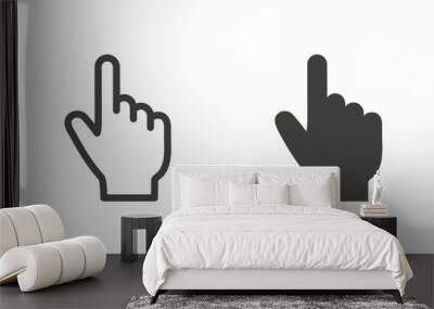 Hand icon. Wall mural