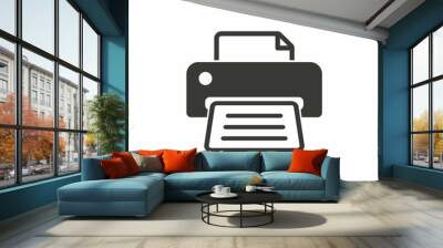 Printer  icon. Wall mural