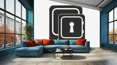 Safe vector icon. Wall mural