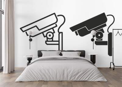 Security camera vector icon. Wall mural