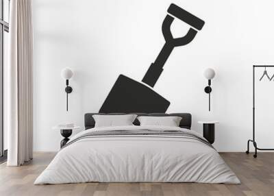 Shovel - vector icon. Wall mural