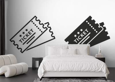 ticket vector icon. Wall mural