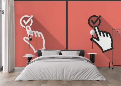 Touch - vector icon. Wall mural