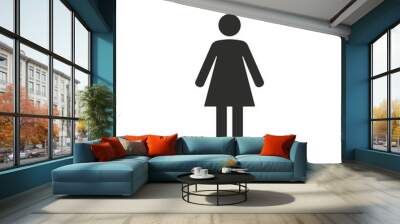 woman - vector icon. Wall mural