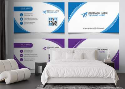  Business Card design - Creative idea with two concept  Wall mural