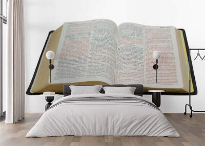 Bible Isolated on White Wall mural