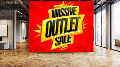 Massive outlet sale banner design Wall mural