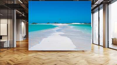 two beaches one island Wall mural