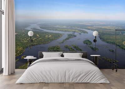 Aerial view of the Zambezi Wall mural